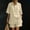 Khaki plus size shorts set a1, variant on Cagogo Women Plus Size 2 Piece Shorts Set Casual Summer Cruise Outfits Loose Collared Short Sleeve Shirt Comfy Pants Matching Lounge Tracksuits Travel Airport Outfit Clothes, Khaki 2XL