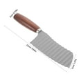 thumbnail image 2 of BESTYASH Vegetable Wavy Cutter Crinkle Cutting Tool Stainless Steel Uniform Cutting Kitchen Gadget 1Set, 2 of 8