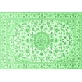 thumbnail image 1 of Ahgly Company Indoor Rectangle Medallion Emerald Green Traditional Area Rugs, 6' x 9', 1 of 4