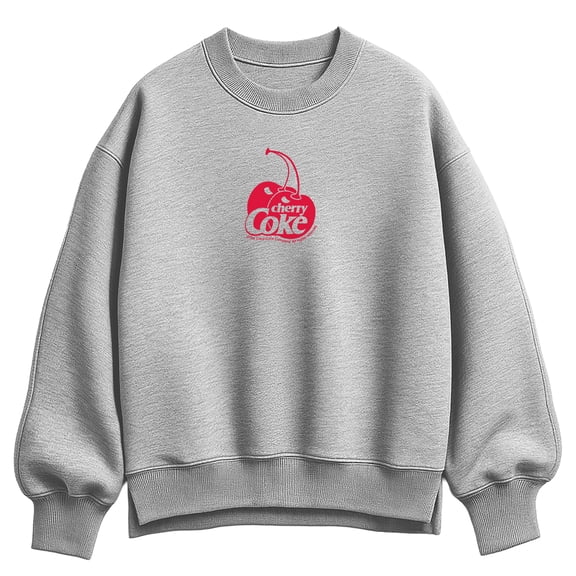 Coca-Cola - Cherry Coke Logo - Women's Oversized Fleece Crew Sweatshirt
