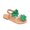 Green, variant on Summer Plus-size Ethnic Style Flower Clip-toe Beach Flat Sandals Sandals for Women Green 38