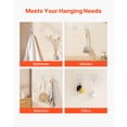 thumbnail image 6 of KFFKFF 12 Pack Adhesive Hooks, Self-Stick Towel and Coat Hangers, Heavy-Duty Wall Hooks Hold Up to 15 lbs, Stainless Steel Sticky Hooks for Bathroom, Kitchen, Towels, Coats, and Keys (Transparent), 6 of 9