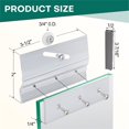 thumbnail image 3 of Ensemble de 4 Rouleaux de Support Supérieur de Porte de Douche Sans Cadre, Roue à Roulement à Billes 3/4 Pouces, Aluminium Réglable avec Vinyle de Vitrage, 3 of 5