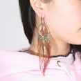 thumbnail image 3 of LLQkigsxse Collier Léopard Personnalité Rétro Boucles d'Oreilles Tendance Mode Femme Boucles d'Oreilles Plumes, 3 of 3