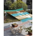 thumbnail image 3 of Sun Shade Sail 14x18Ft White Anchor Compass Farm Barn Blue Brown Wood Plank Uv Block Sunshade Canopy Outdoor Shade Cover Rectangle Shade Cloth For Patio Garden Yard Deck Pergola, 3 of 6