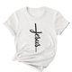 thumbnail image 3 of Camisetas de Cuello de Tripulación de Manga Corta para las Mujeres Cartas de Impresión de Pascua Camiseta de Manga Corta, Spandex de Poliéster, 3 of 5