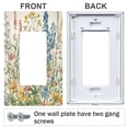 thumbnail image 3 of Yayeee Rocker Switch Wall Plate 1-Gang 4.6"x2.9" Home Decorative Outlet Cover, Colorful Wildflowers, 3 of 6