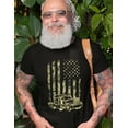 thumbnail image 4 of Patriotic Trucker Camouflage American Flag Unisex T-Shirt, 4 of 5