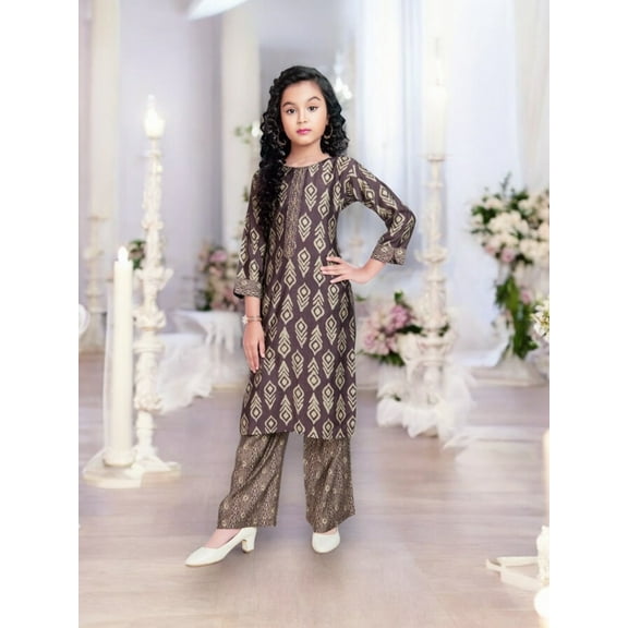 Traditional Salwar Kameez For Girls, Cultural Wear for Kids, 08