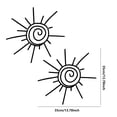 thumbnail image 3 of 3Pc Sun Metal Wall Art Decor Handcrafted Iron Wall Hangings For Indoor/Outdoor Nature-Inspired Wall Sculpture Home Decor Sun Decor Metal Sun Wall Art, 3 of 8