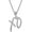 XO Silver, variant on Hip Hop XO Letter Pendant Necklace for Men and Women, Fashionable Creative Gift Jewelry