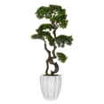 thumbnail image 1 of Vintage Home Artificial Faux Real Touch 5.41 Feet Tall Bonsai Tree With Fiberstone Planter, 1 of 1