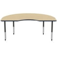 thumbnail image 5 of ECR4Kids 48in x 72in Kidney Premium Thermo-Fused Adjustable Activity Table Maple/Navy/Black - Super Leg, 5 of 15