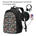 thumbnail image 2 of Fotbe Autumn Fox Owl Mochila con Estampado y Puerto USB para Hombre y Mujer, Mochila Antirrobo, Mochila de Viaje, Mochila Escolar, Mochila Universitaria, 2 of 7