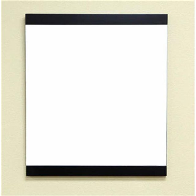 Bellaterra Home 203131-MIRROR-B Solid wood frame mirror-Black
