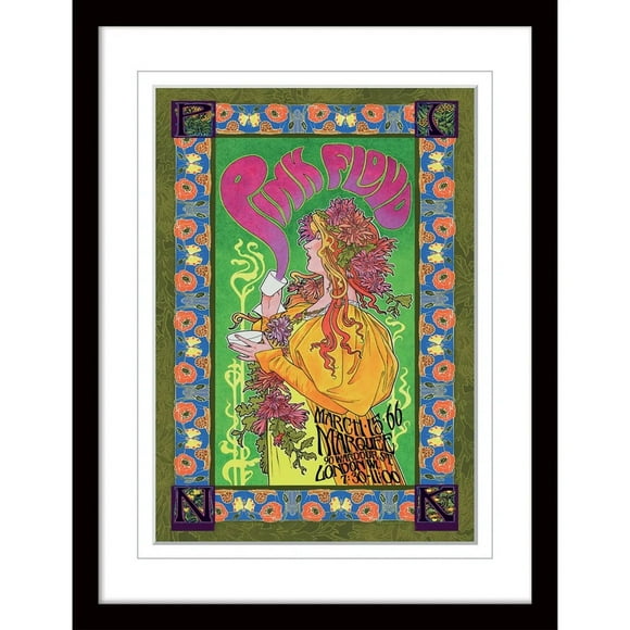 Pink Floyd 1966 Framed Poster