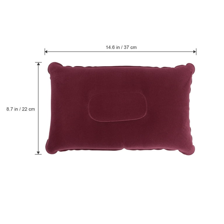 4 Pcs Outdoor Pillow Theow Pillows Napping Inflatable Portable Fuschia Red Travel