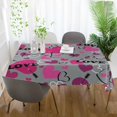 thumbnail image 5 of SKYSONIC Cute Love Heart Rectangle Tablecloth,Valentine's Day Mother's Day Kitchen Decoration Dinner Rectangular Table Cover for Party Holiday Hotel BBQ-Machine Washable 54x54In, 5 of 7