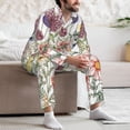 thumbnail image 7 of Salouo Autumn Garden Print Button-Front Long Sleeve Pajama Set for Men, Soft 2Pjs Men's Long Sleeve Sleepwear-XX-Large, 7 of 7