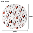 thumbnail image 6 of Egg Chicken Pattern Round Tablecloth 60"x60",Wrinkle Wipeable Table Cloth for Kitchen Dining Room Picnic Patio Party, 6 of 6