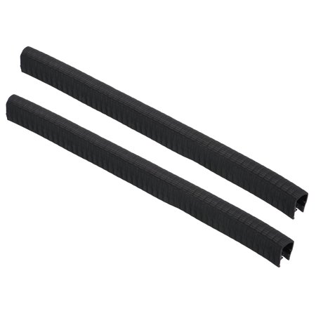 Uxcell 0.35mx17mmx26mm Rubber Edge Trim Deck Edge Protector U Channel Guard Corner Seal Strip Black