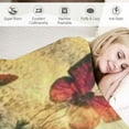 thumbnail image 3 of Autua Flowers Butterflies Sunbeam Lightweight Fleece Blanket All Seasons 40x50in, 3 of 6