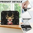 thumbnail image 6 of SEANATIVE Christmas Reindeer Cover for Sewing Machine Xmas Sewing Machine Cover Protective Dust Cover for Sewing Machine with Pockets for Most Standard Sewing Machines, 6 of 7