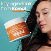 SeoulCeuticals Korean Skin Care 97.5% Snail Mucin Moisturizer Cream - K Beauty Skincare Day & Night Snail Repair Cream Filtrate Cruelty Free 2oz