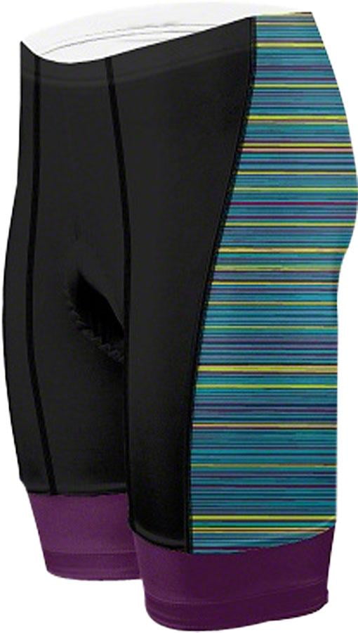 Primal Wear Kismet Women's Cycling Short: Black Purple Blue, LG by Primal Wear