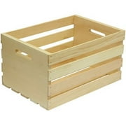 Houseworks 67140 18"L x 12.5" x 9.5"H Large Pallet Wood Crate - Quantity of 3