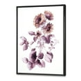 thumbnail image 3 of Designart 'Purple Wildflowers On White III' Traditional Framed Canvas Wall Art Print, 3 of 5