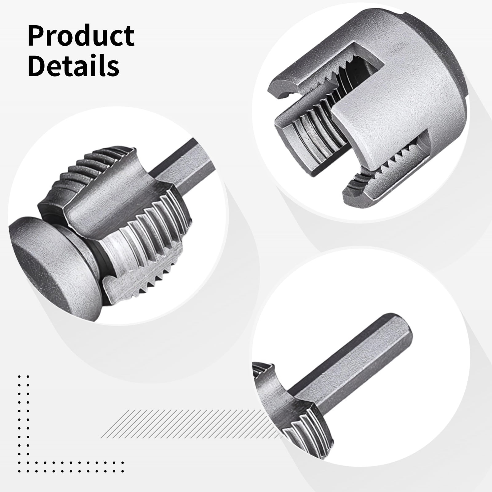 Pipe Threading Tool Set, 2 PCS Alloy Manual Pipe Threader for Inner Hole Cutting, Includes 1/2 in and 3/4 in Sizes, Quality Compact Design for Plumbing Work, Precision Cutting Threads