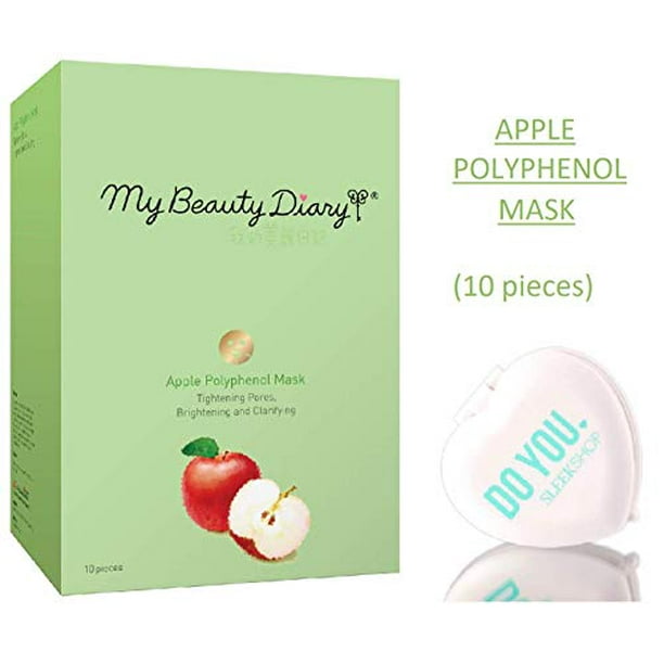 My Beauty Diary Facial Sheet Mask W Mirror 1 Selling Face Mask In Asia Thin Apple Polyphenol 10 Piece Walmart Com Walmart Com