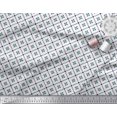 thumbnail image 2 of Soimoi Blue Rayon Crepe Fabric Jaal Jamdani Print Fabric by Yard 46 Inch Wide, 2 of 3