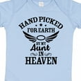 thumbnail image 4 of Inktastic Handpicked for Earth by My Aunt in Heaven with Angel Wings Boys or Girls Baby Bodysuit, 4 of 5
