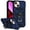 Blue, variant on iPhone 13 Case,Dteck Shockproof Rubber Rugged Case Hybrid Hard Ring Holder Kickstand Slide Camera Lens Protector Cover for Apple iPhone 13,Blue