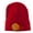 Red, variant on Happy Halloween Moon and Bats Embroidered Long Beanie - Black OSFM
