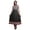 Black, variant on Bimba Light Gray2 Geometric Anarkali Dress Mandarin Collar Sleeveless Kurtis for Women Print Maxi Dress Large