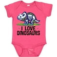 thumbnail image 3 of Inktastic Girl Dinosaur I Love Dinosaurs Girls Baby Bodysuit, 3 of 5