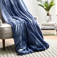 The Vellux Heavy Weight 15 Pound Weighted Charcoal Gray Throw