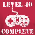 thumbnail image 3 of CafePress - Level 40 Complete 40Th Birthday T Shirt - Men's Classic Graphic Cotton T-Shirt, 3 of 4