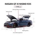 thumbnail image 2 of 1:18 Nissan GT-R Nismo R35 2022 Detailed Diecast Model Car/Collectible, 2 of 10