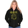 thumbnail image 4 of Graduate 90s Throwback Graduation Zip Up Hoodie Men's Women's Brisco Brands S, 4 of 6
