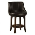 thumbnail image 1 of Bowery Hill 25" Contemporary Wood Swivel Counter Stool in Brown, 1 of 1