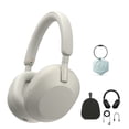 thumbnail image 1 of Auriculares Sony WH-1000XM5 inalámbricos con cancelación de ruido plateados, 1 of 8