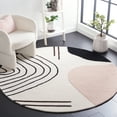 thumbnail image 2 of SAFAVIEH Rodeo Drive Dusan Abstract Area Rug, Ivory/Blush, 6' x 6' Round, 2 of 8