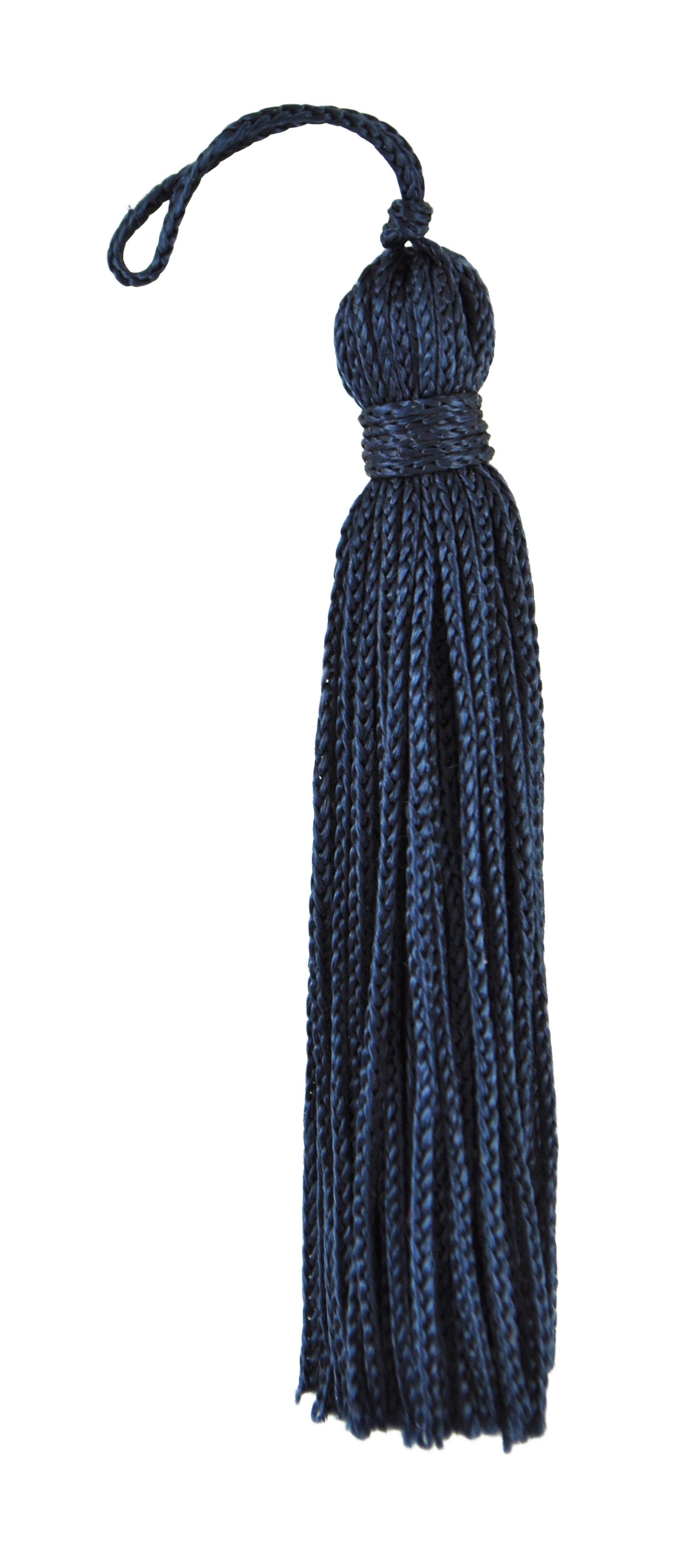 Set of 10 Navy Blue Tassel, 3 Inch Long with 1 Inch Loop, Basic Trim Collection Style