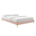 thumbnail image 2 of Modway Sutton Twin Performance Velvet Bed Frame in Pink, 2 of 7