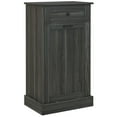 thumbnail image 1 of HOMCOM Armoire à Déchets Basculante, Armoire à Poubelle Dissimulée avec Tiroir, Gris, 1 of 10