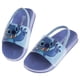 thumbnail image 4 of Sandalias Disney Kids Lilo and Stitch Slides con punta abierta, sandalias para niñas, sandalias sin cordones con correa en la espalda, lila (tallas 11-12 para niños pequeños), 4 of 5